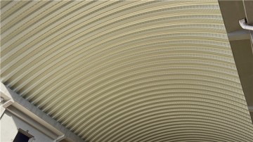 遼寧糧庫拱形屋面倉間罩棚工程